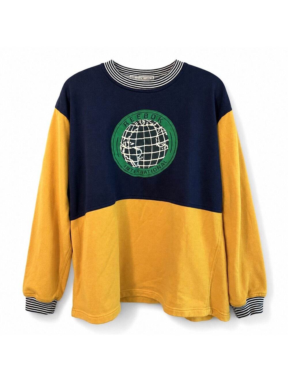 Vintage 80s 90s Reebok Sport International Colorblock Sweatshirt XL